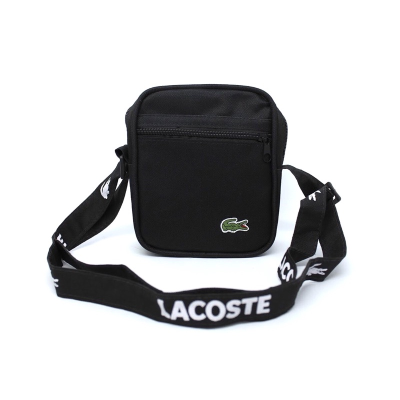 lacoste black shoulder bag