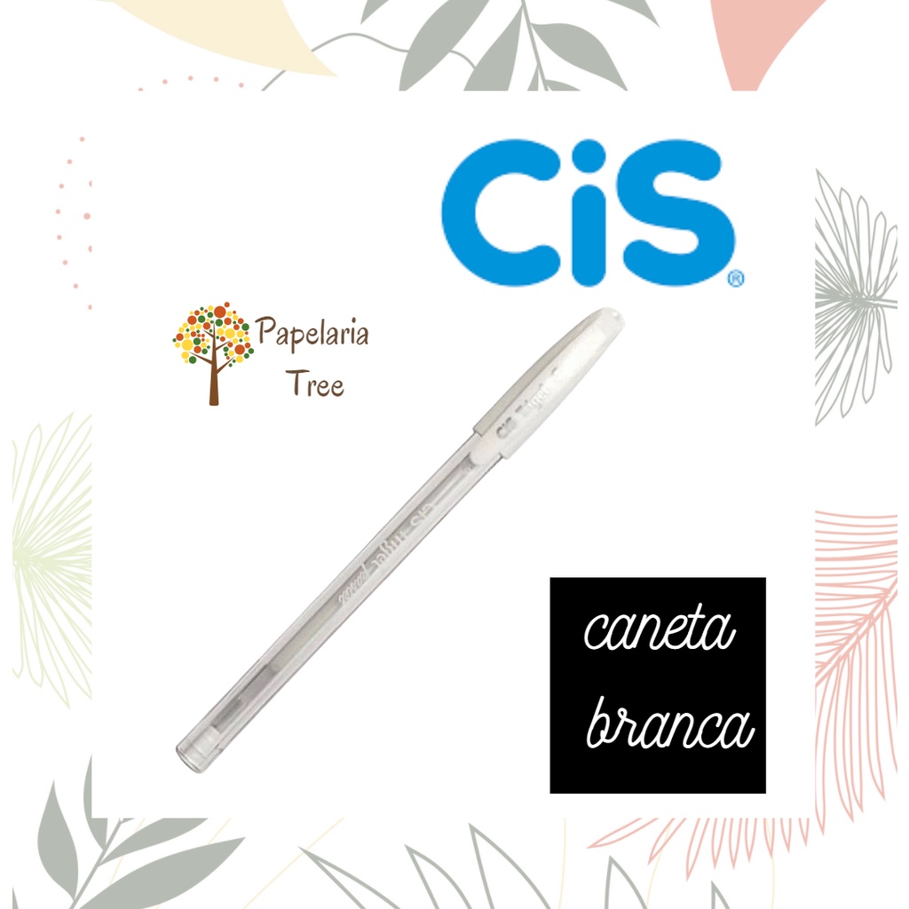 Caneta Branca Cis Trigel Mm Shopee Brasil