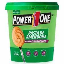 Power One Pasta De Amendoim 500G Açucar De Coco