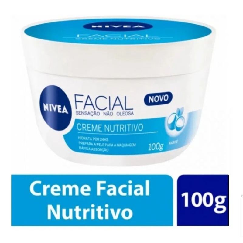Creme Facial Nivea Cuidado Nutritivo 100g