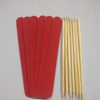 kit 6 lixa larga +6 palito pinus grosso.