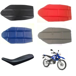 Capa Do Banco Modelo Original Yamaha Xtz 125-De 2003 A 16 Antiderrapante/Fibra De Carbono/Azul/Vermelha/Cinza