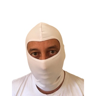 Balaclava Touca Ninja Branca Unissex Sol Frio Ciclismo Moto