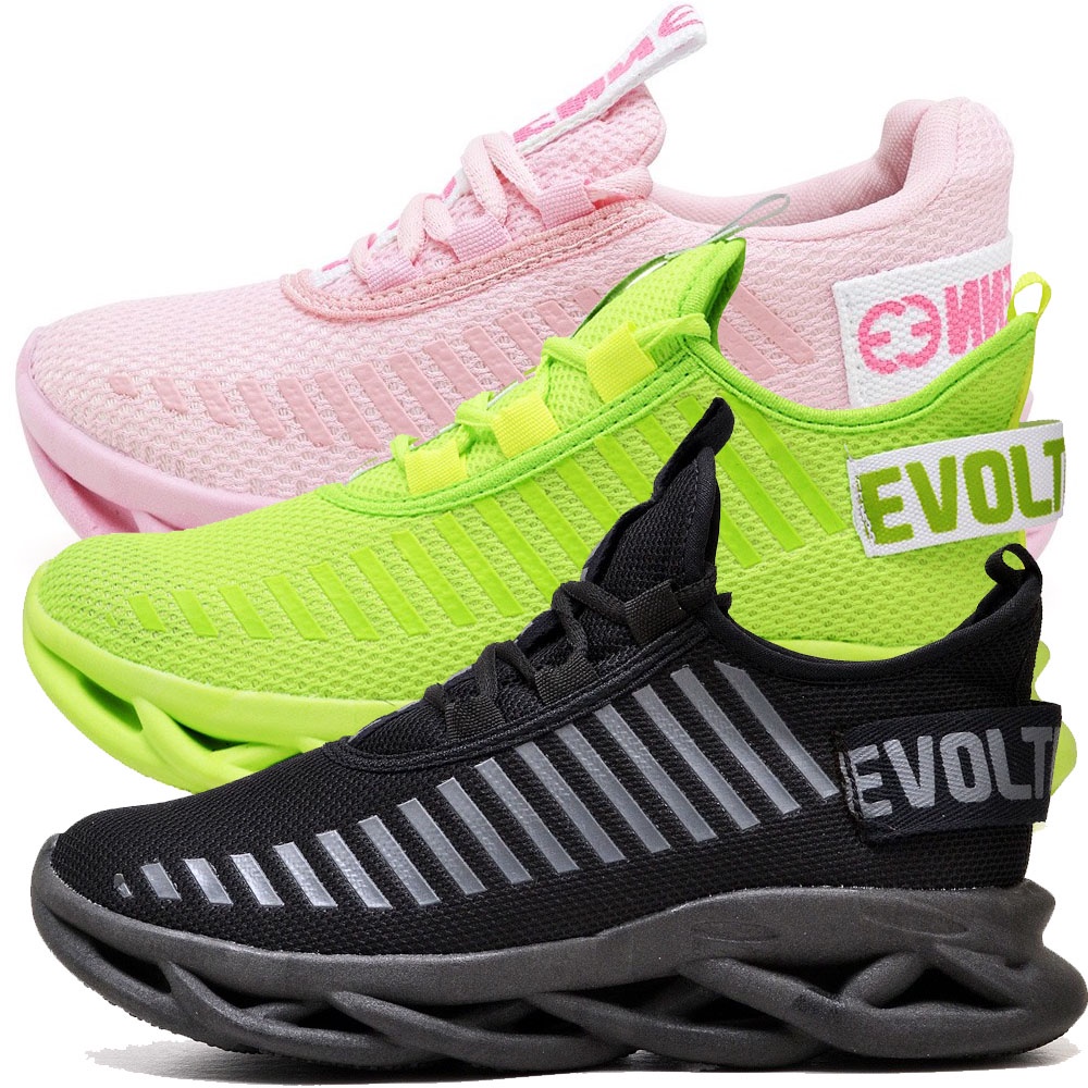 Kit 3 Tênis Feminino Academia Corrida Lazer Macio Lev Confortável Sola Trança Oportunidade Exclusiva