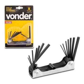 Jogo De Chaves Allen Hexagonal Tipo Canivete 14 Pecas Vonder em Oferta na Shopee