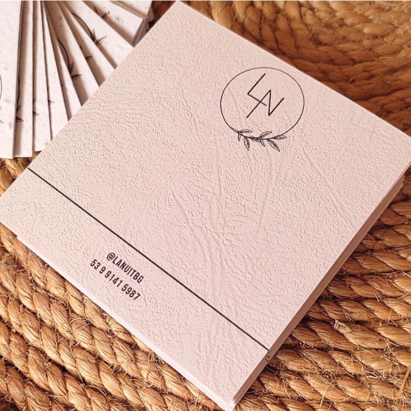 Cartões de agradecimento personalizado 7x10 ou 10x10 cm Papel texturizado ou liso ou Reciclado