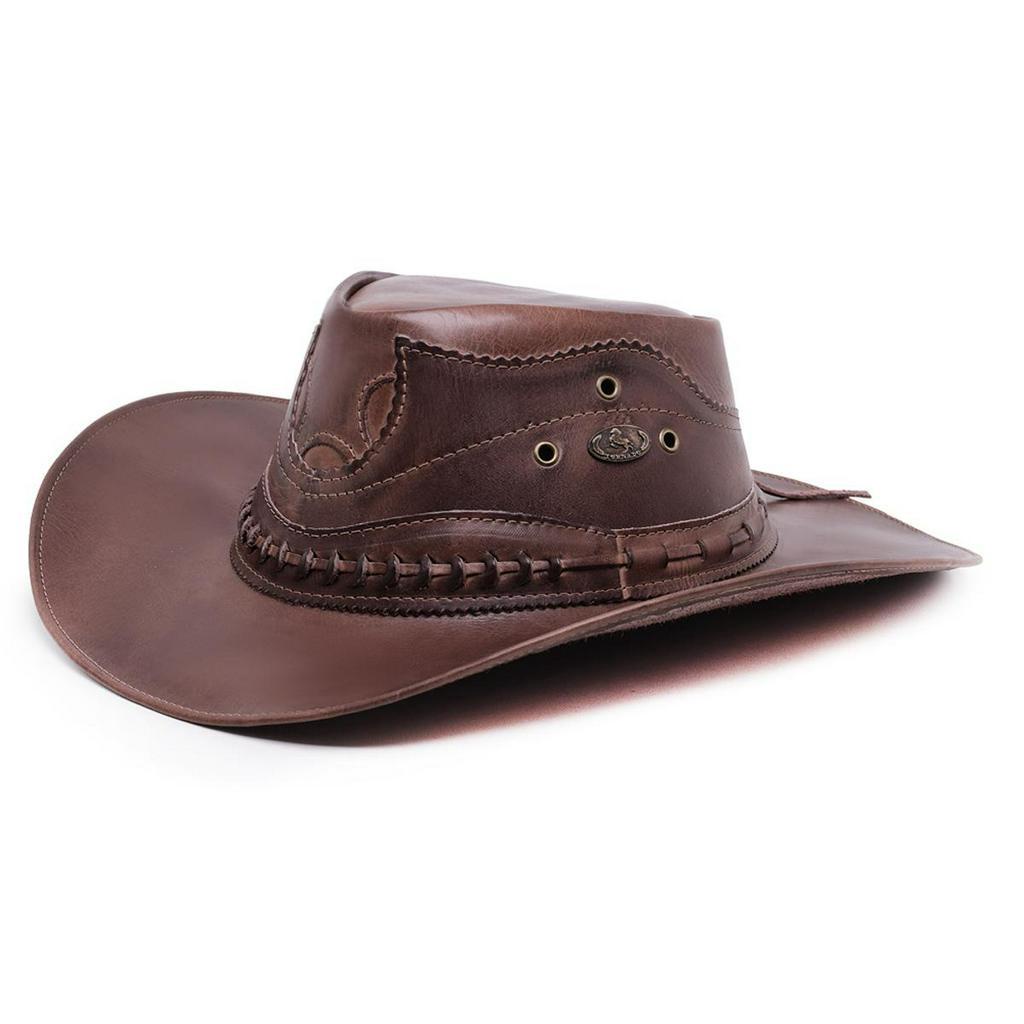 Chapeu Country Unissex Americano Em Couro Frete Gratis Rodeio Barretos