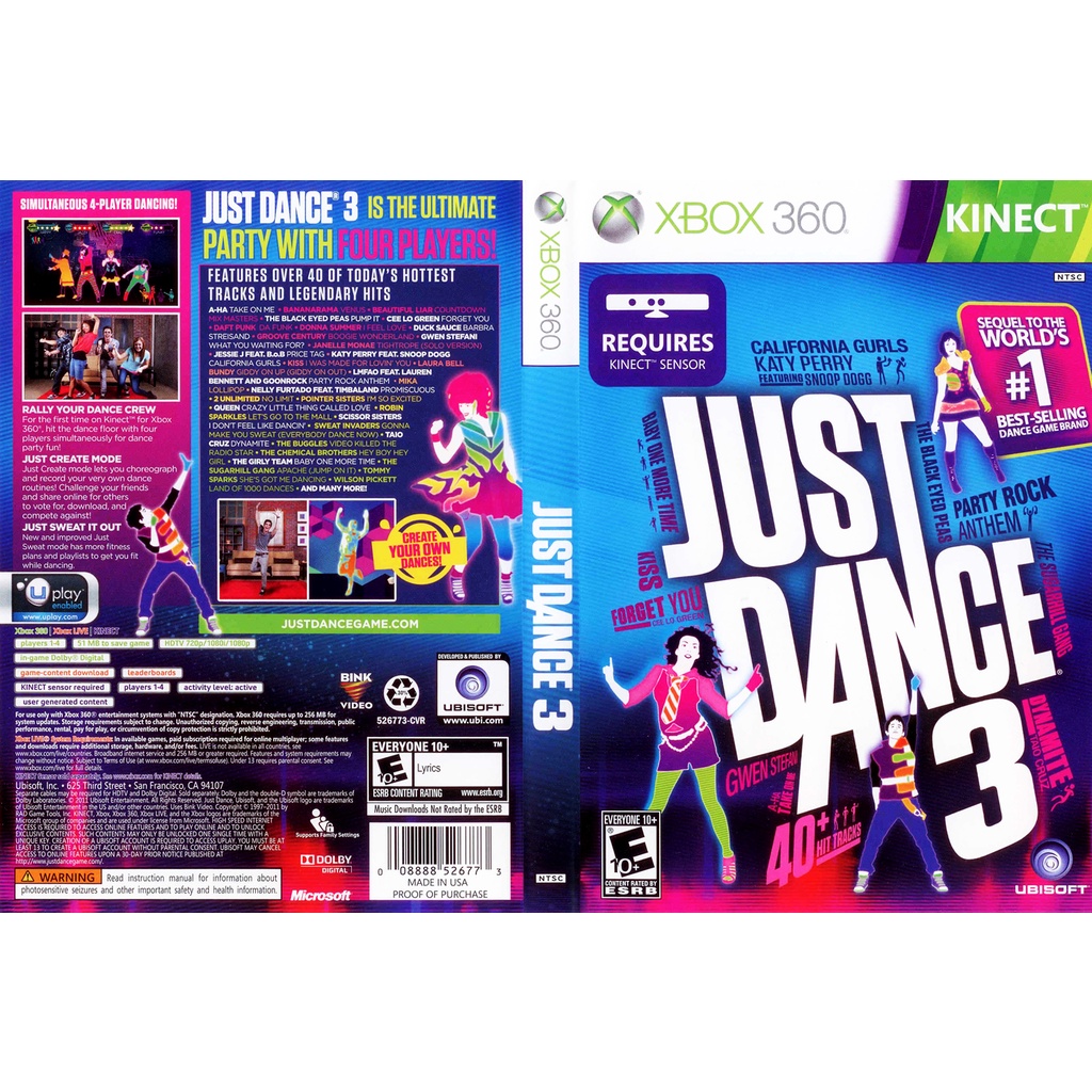 Just Dance 3 P/ XBOX360 (LTU/LT/JTAG/RGH)