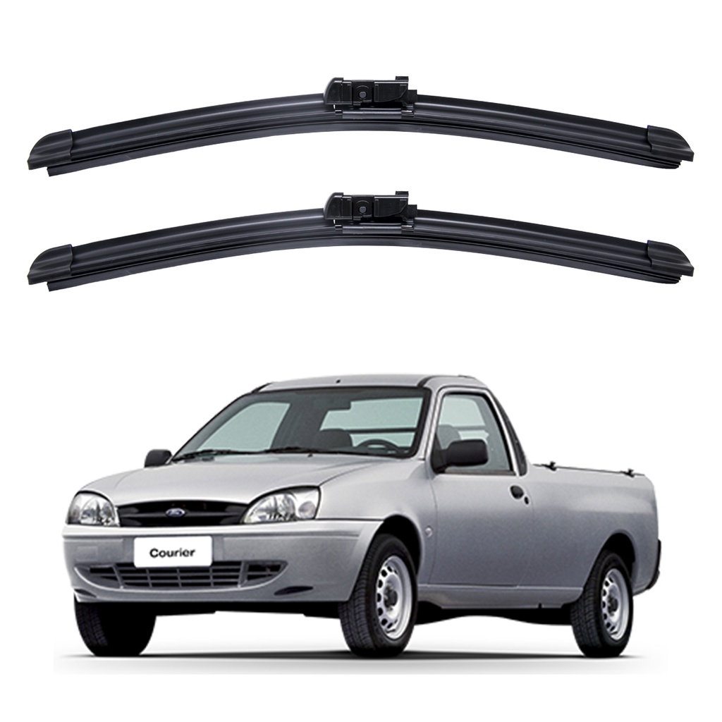 Par Palhetas Limpador Para-brisa Ford Courier 1997 A 2013 Kit em Oferta na Shopee