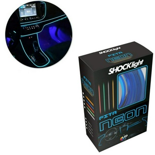 Fita Led Luz Interna Neon Painel Carro 3m Metros Tunning Azul