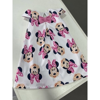 Vestido temático Minnie Rosa