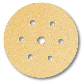 Kit com 10 Discos Lixa Pluma/hookit com Base Aderente 6 Polegadas C/ 6 furos 150mm