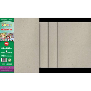 Papel Bloco Ecocores Multibase 1041g 230x320mm 3fls com 1,65mm de Espessura Novaprint em Oferta na Shopee