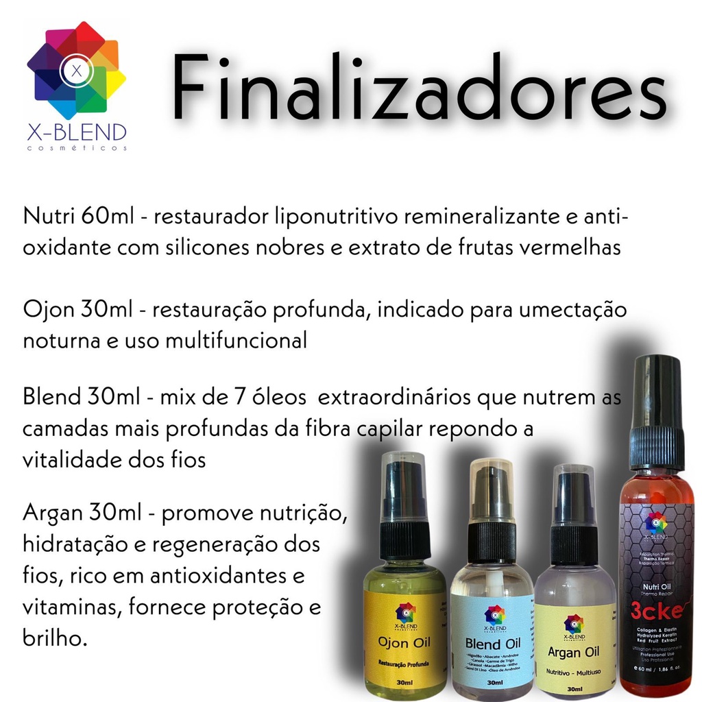 Óleo de argan Finalizador escova chapinha X blend Ojon
