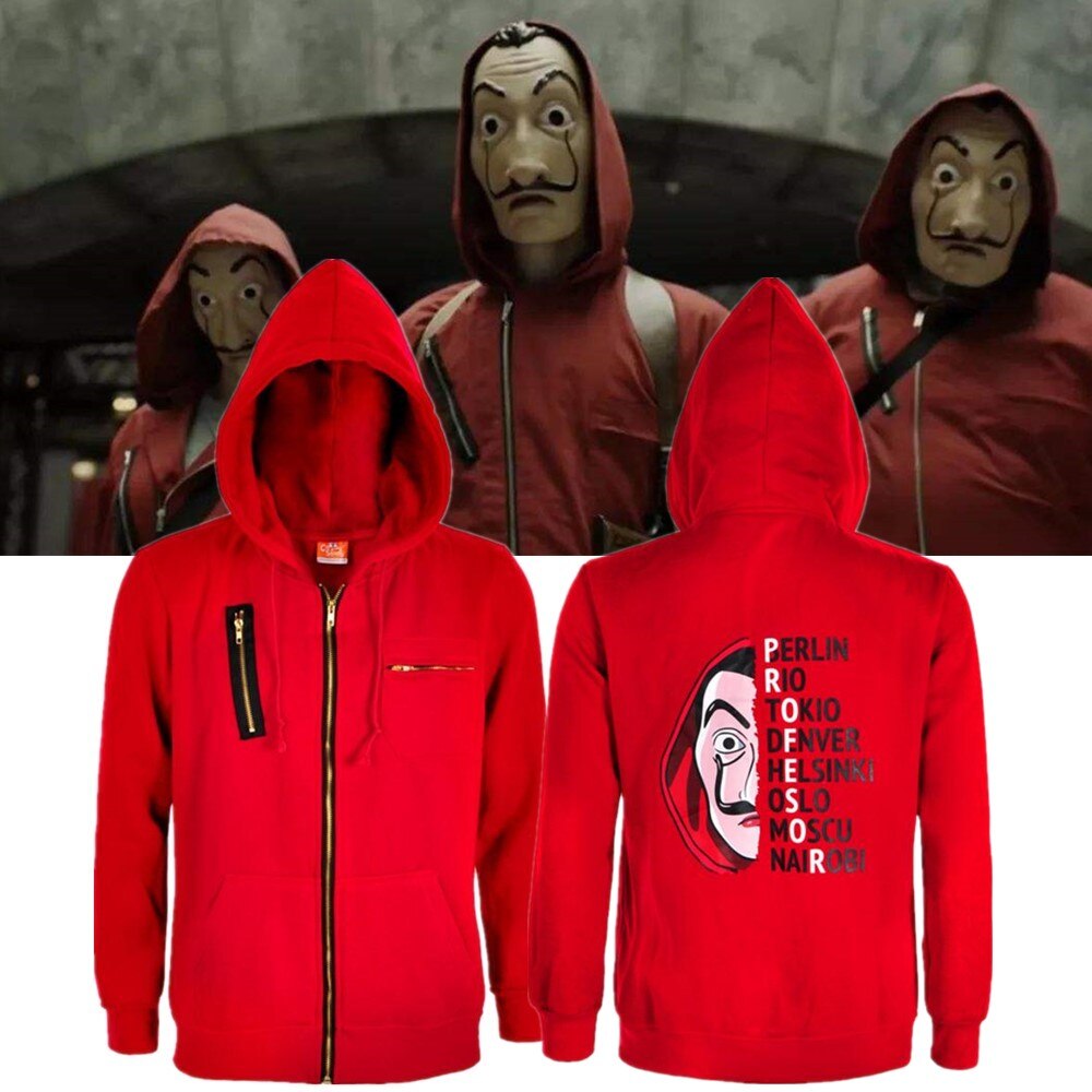 moletom casa de papel