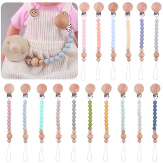 vivi Chupeta De Bebê De Silicone Contas Cadeia Beech Clipe Recém-Nascidos Bico Manequim Brinquedos Molar Dentição Calmante L