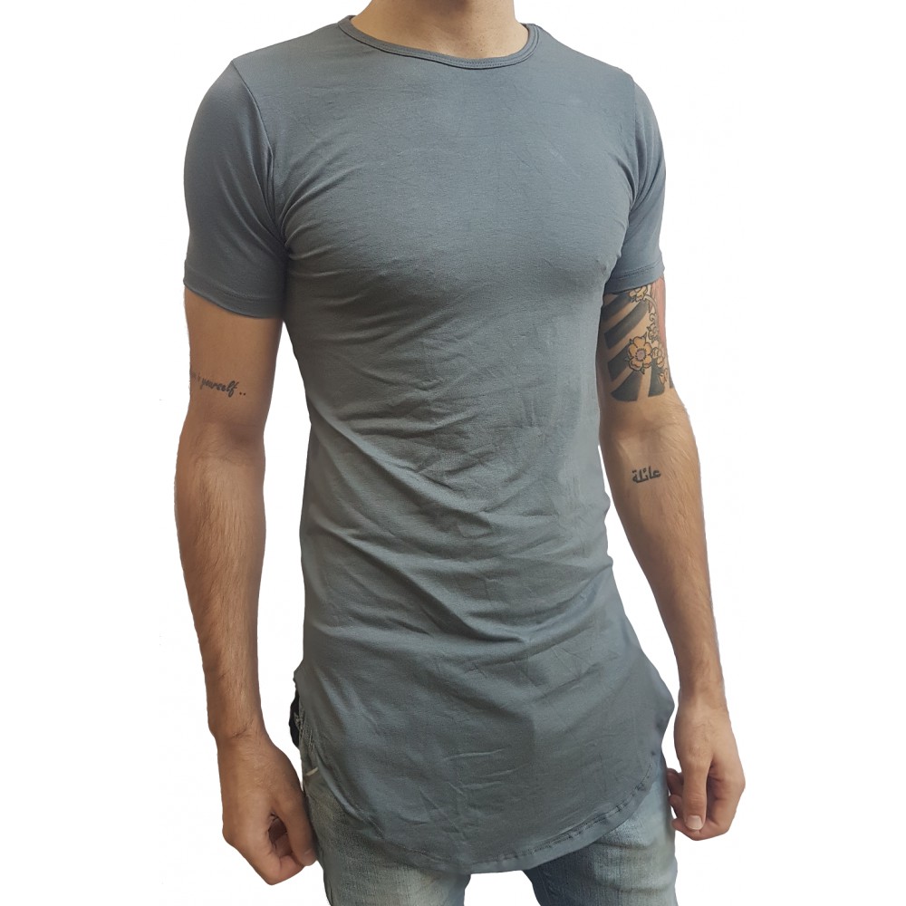 Camiseta Long Masculina Oversized Swag Longline