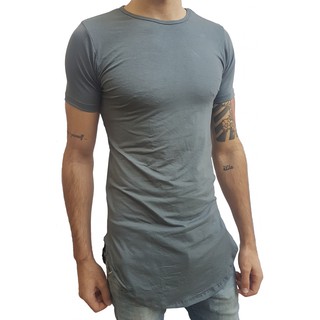 Camiseta Long Masculina Oversized Swag Longline