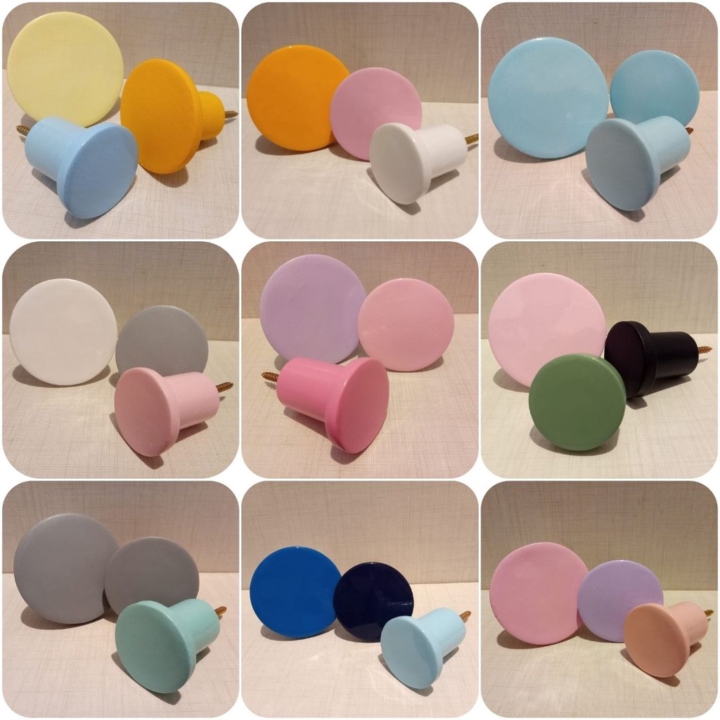 3 Cabideiro de parede Pendurador Gancho Pino Para Espelho Adnet casacos bolças coloridos