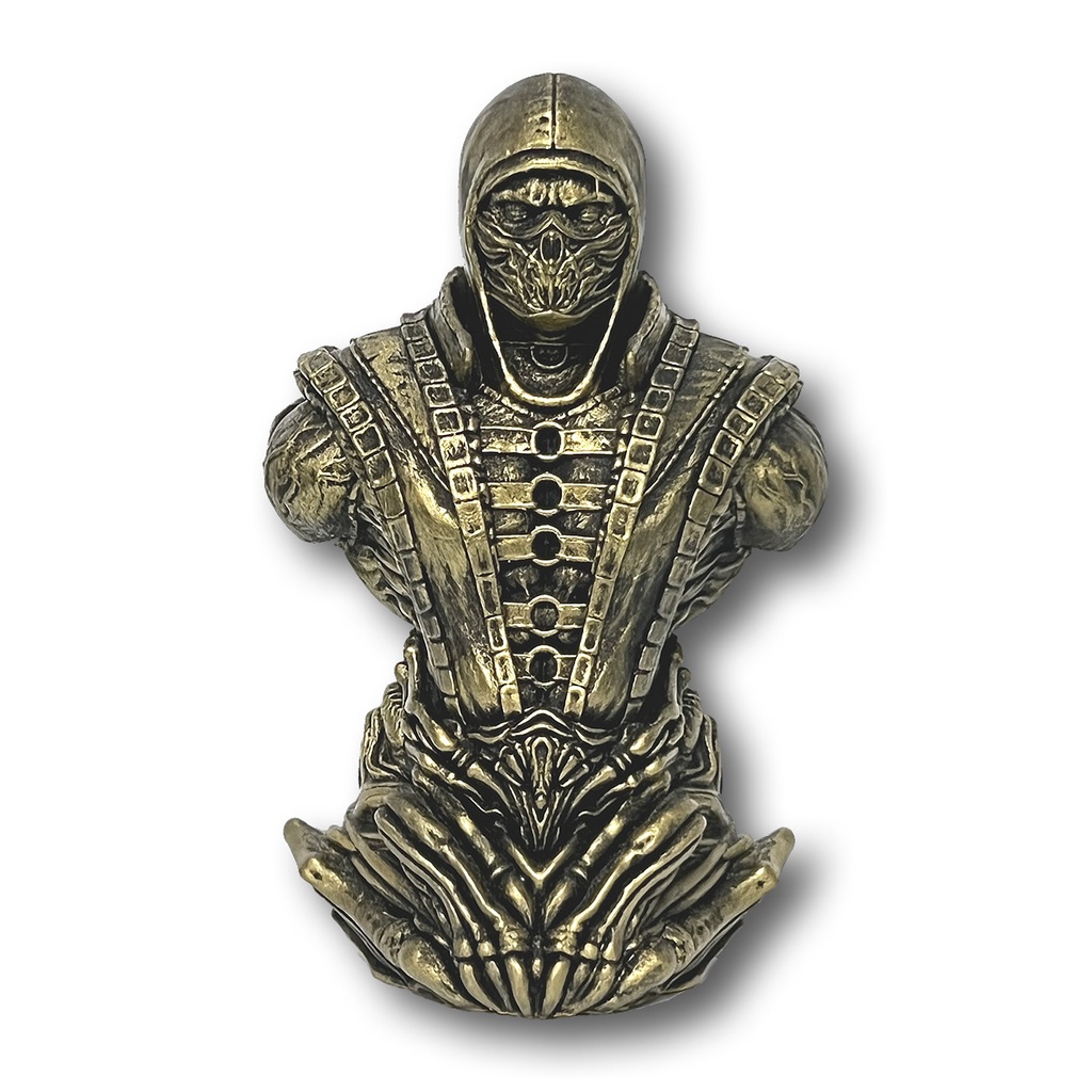 Busto Scorpion em Resina - Colecionável do Mortal Kombat - Scorpion