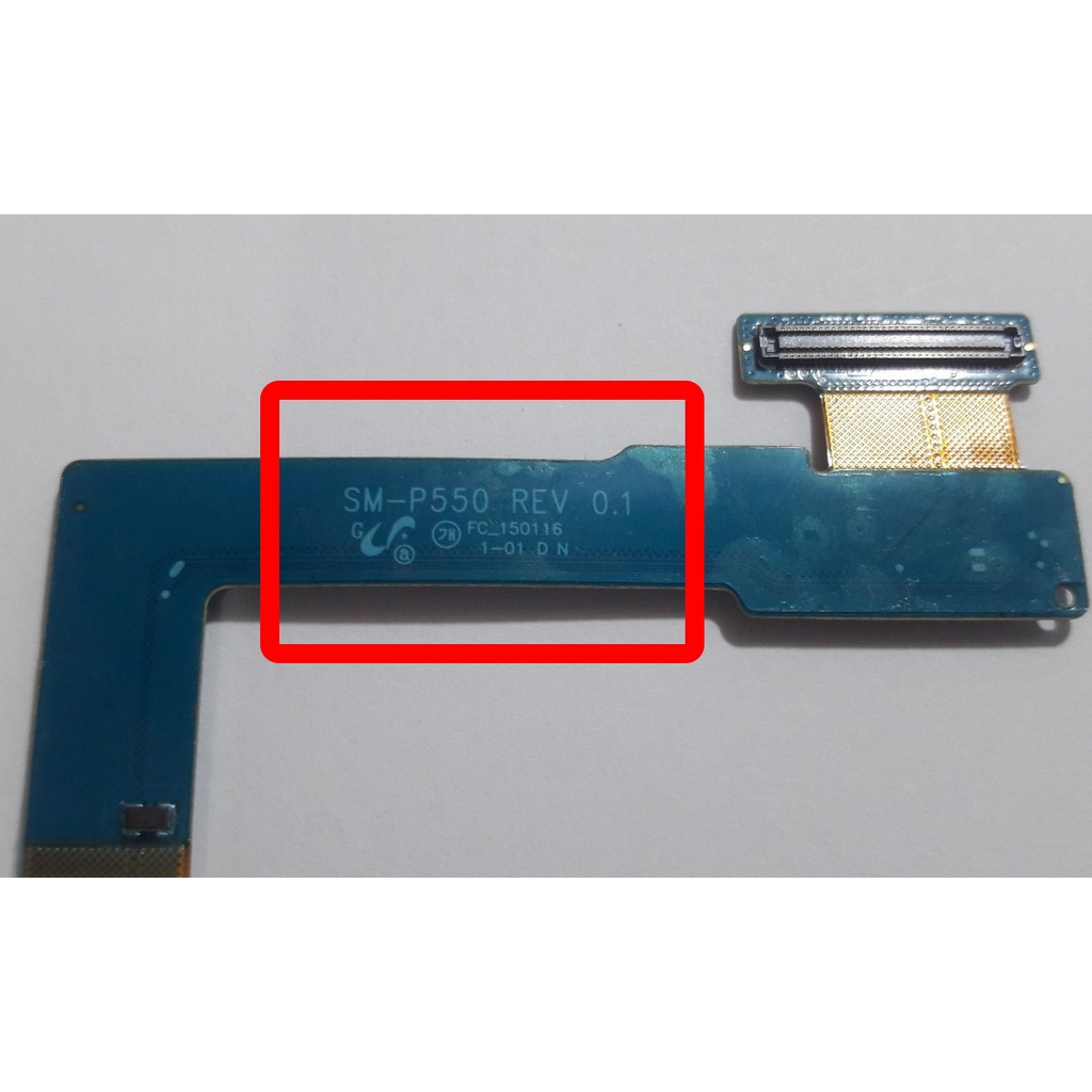 ATENÇÃO  ESTA PEÇA TEM VERÕES (VERSÃO REV0.1) Cabo Flex Conector de Carga Tab A SM-P550 P550 P555 Dock Usb Fone de Ouvido P2 Tablet Samsung Galaxy Wifi AJDTECH