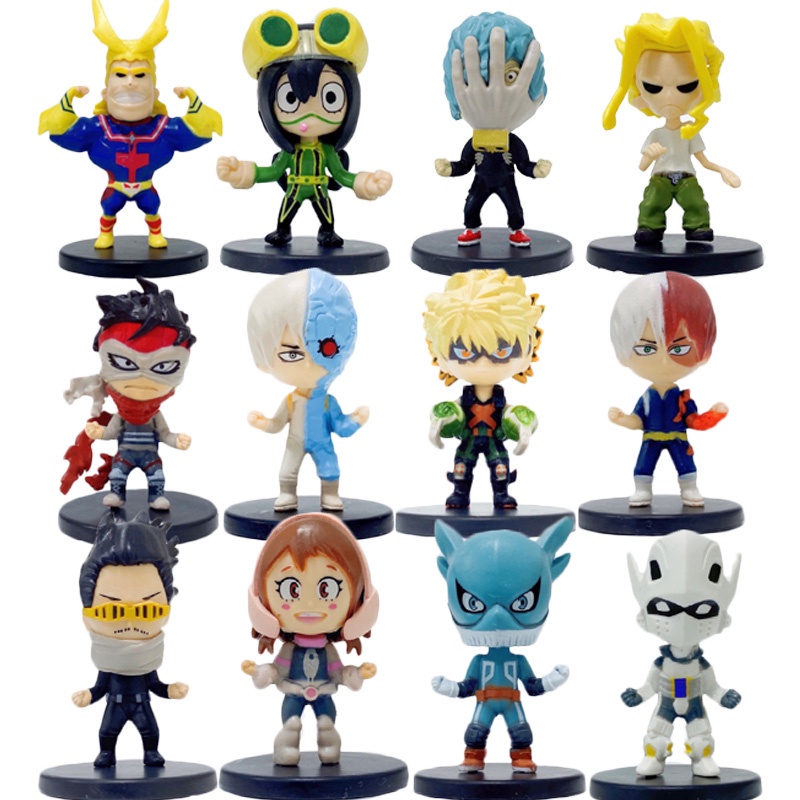 12 Peças My Hero Academia Midoriya Izuku Dku Bonecas All Might Anime Action Figuras Bakugou Katsuki Colecionáveis Boku no Hero Nenhum Modelo