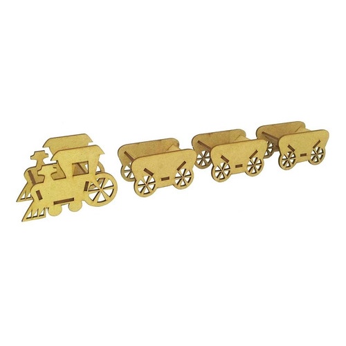 Conjunto De 10 Trenzinho Cachepot P Com 3 Vagão Mini Trem MDF. Decoração Festa Temática Thomas E Seus Amigos -  Amoratto