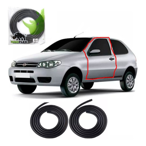 Par De Borrachas Porta Lateral Palio 2005 2006 2007 2008 09 em Oferta na Shopee
