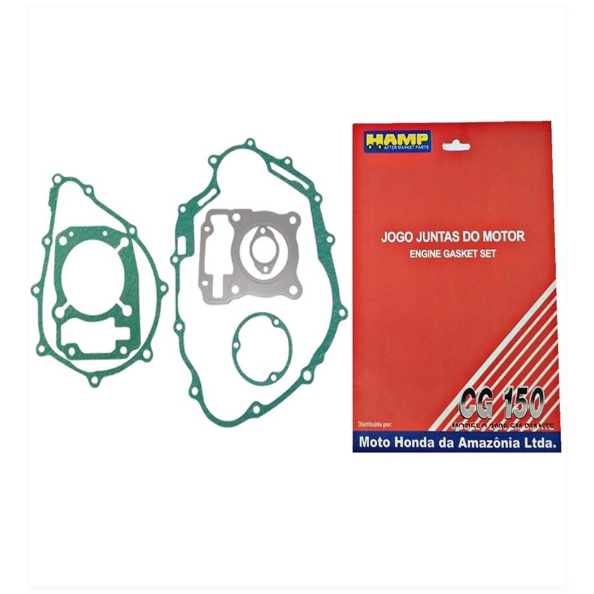 JOGO JUNTAS CG 150 TITAN FAN 04-15 NXR BROS ORIGINAL HONDA