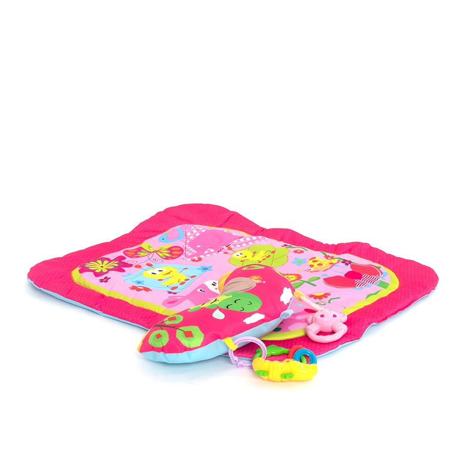 Tapete Com Almofada Para Bebês Rosa Dican