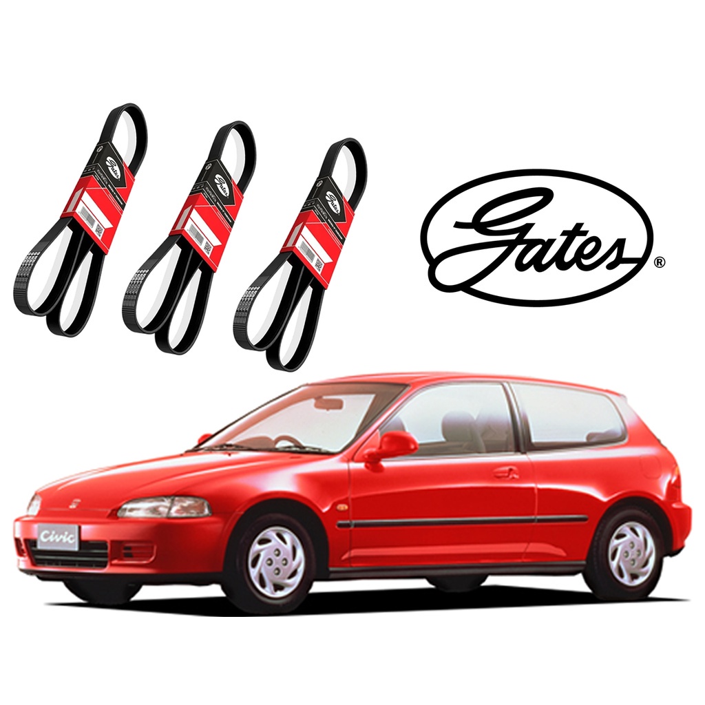Kit Correias Acessórios Honda Civic Hatch 1.5 Lsi 1992/1995