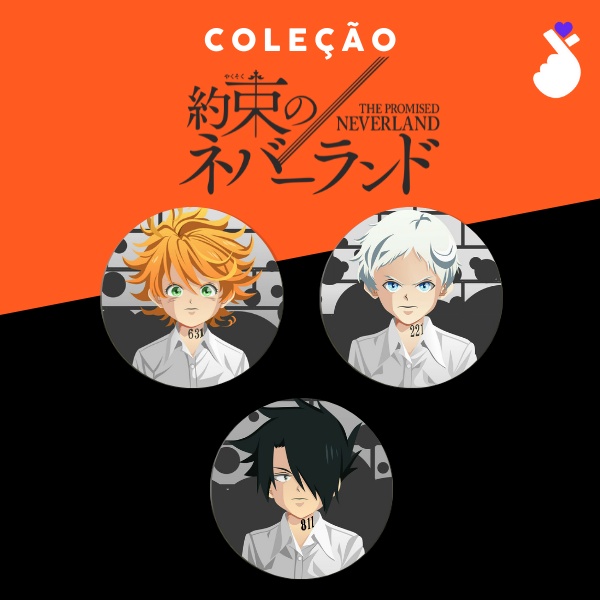 Bottons Promised Neverland (Yakusoku no Neverland) broche em Oferta na Shopee