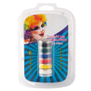 Tinta Facial Cremosa Maquiagem Artistica Rosto Corpo em Oferta na Shopee