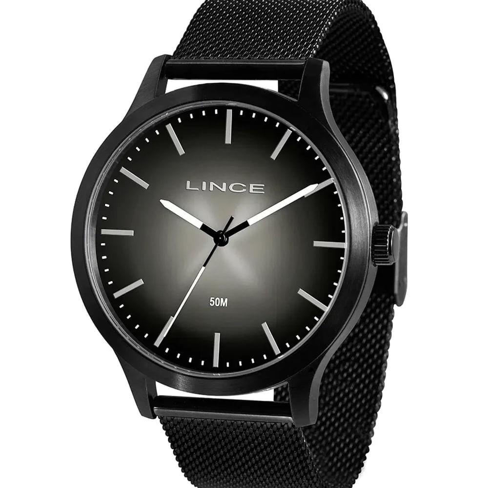 Relógio Analógico Masculino Preto Lince - MRN4602L G1PX