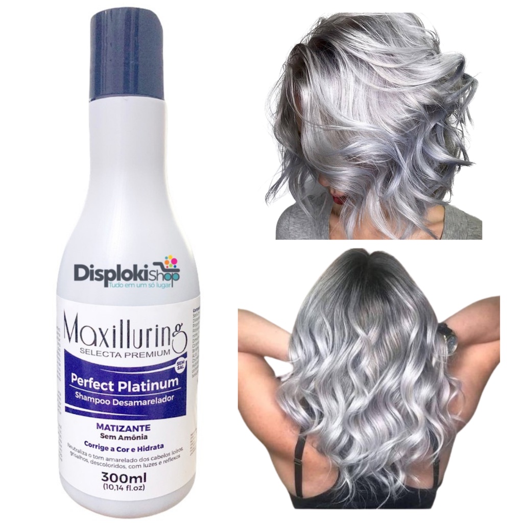 Shampoo Roxo Desamarelador Matizante Perfect Platinum 300ml - Envio Rápido