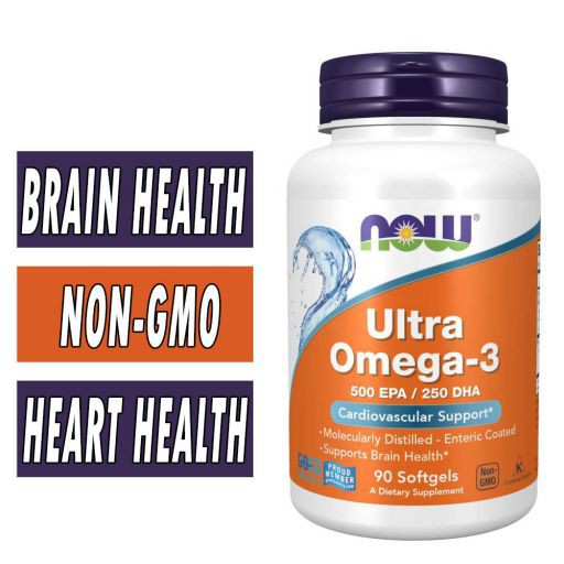 Ultra Omega 3 500 Epa250 Dha 90 Softgels Now Foods Shopee Brasil