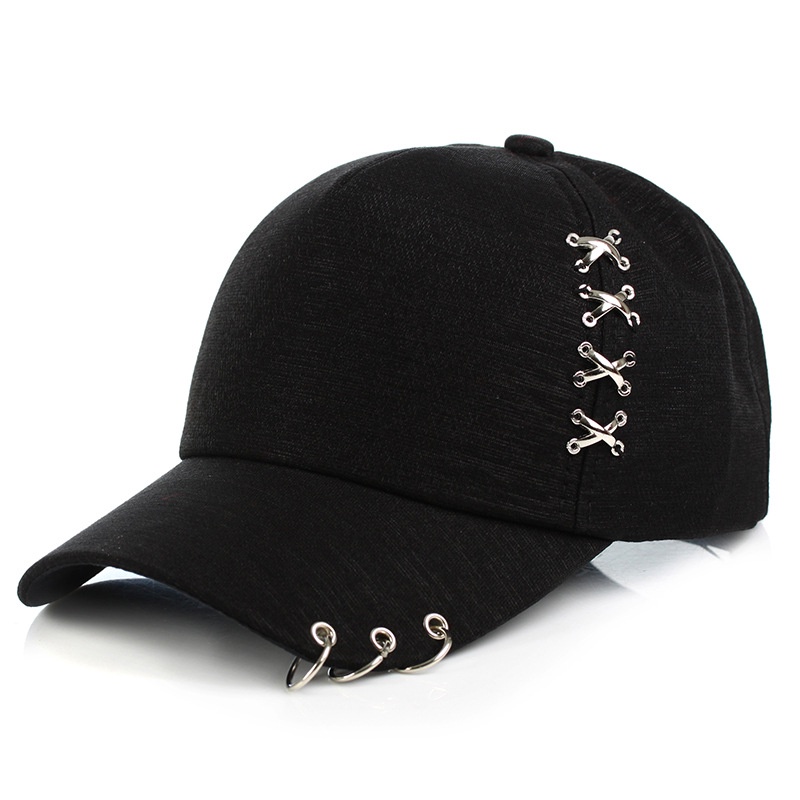 Boné Unissex Com Argola Cruz De Metal em Oferta na Shopee