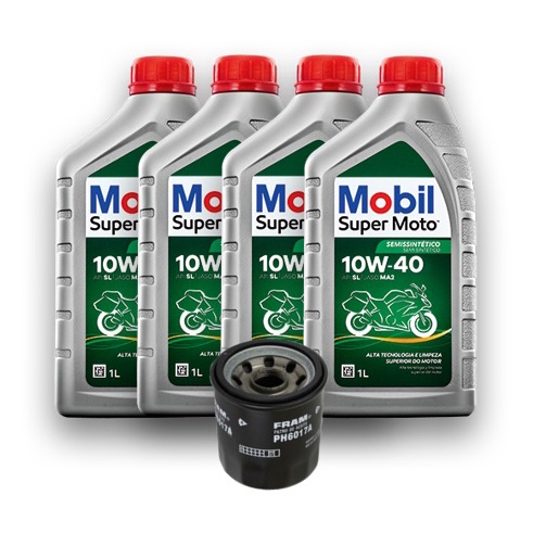 Kit Mobil 10w40 Troca Óleo Z750 Z800 Z1000 Ph6017a