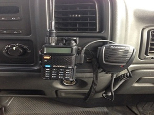 Case Suporte Veicular Carro  P/  Radio Baofeng Uv-5r