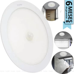 Plafon Led Com Sensor De Presença Movimentos 18w Sobrepor Ou Embutir 6 meses Garantia Branco Frio 6000k 110v/220v