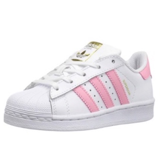 tênis infantil super Star unissex branco com listra preta