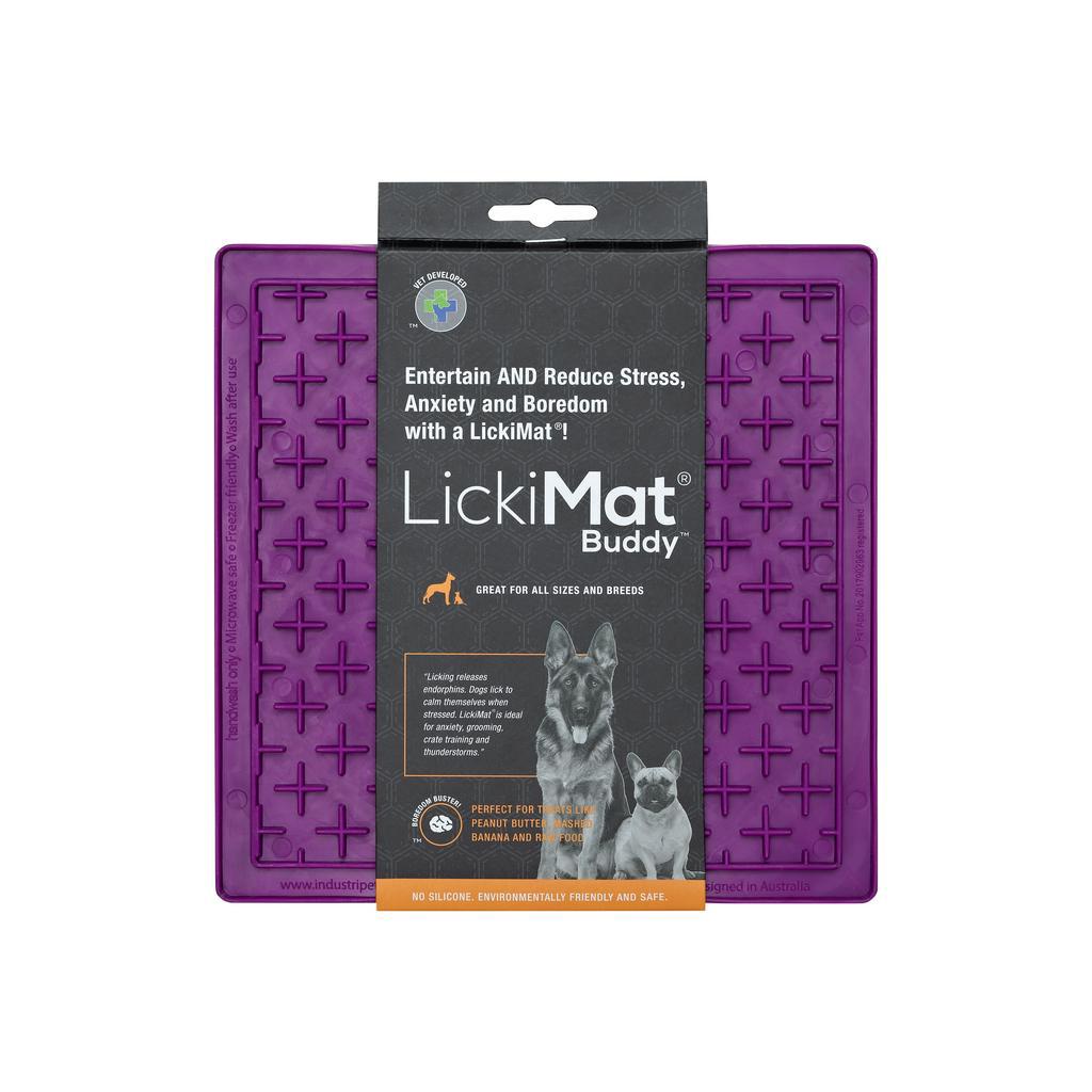 Tapete de Lamber Licki Mat Buddy Roxo para Cachorro
