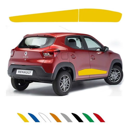 Faixa Lateral Adesivo Para Renault Kwid A Shopee Brasil