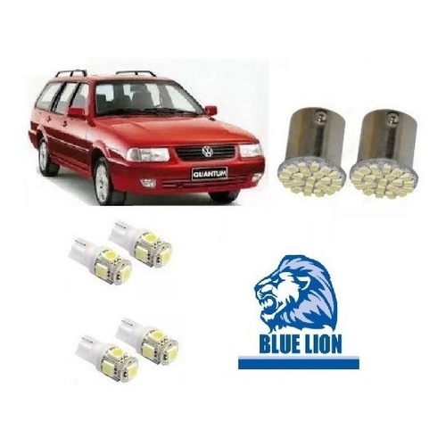 Kit Led Pingo Santana Vw Farolete Placa Teto Ré