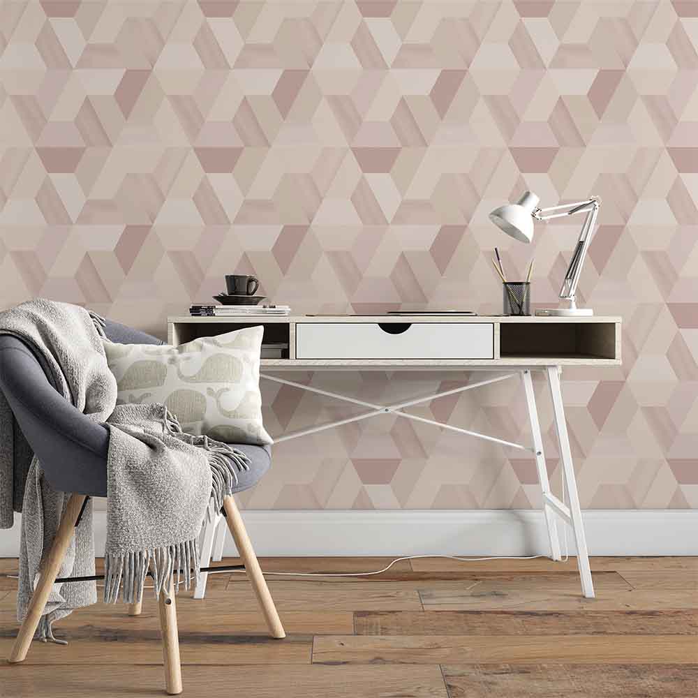 Papel De Parede Adesivo Rose Gold Rafaela 3m x 50cm