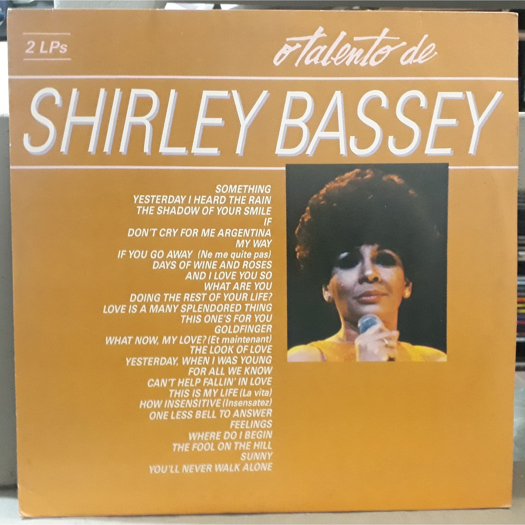 LP Disco De Vinil Shirley Bassey - O Talento De - Duplo LPs Excelentes Capa Ótima Ler Descrição