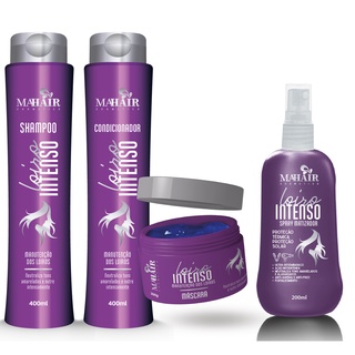 Shampoo Condicionador Máscara e Spray Matizador Loiro Intenso Mahair Oferta Relâmpago!