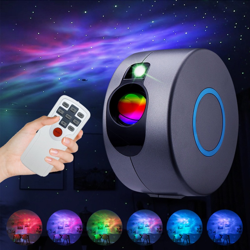 Aurora Estrela Galaxy Céu Estrelado Lâmpada Do Projetor Levou Luz Noturna Rotativa Lâmpada Colorida Lâmpada