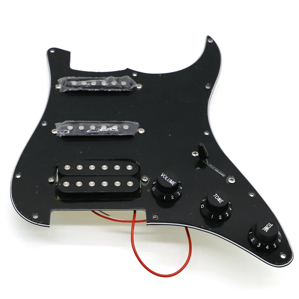 Captador De Guitarra Pickguard Strat Prewired St Com Uma Colis Humbucker Escudo Para Fender