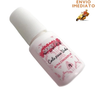 Cola Para Unha Postiças Tips Gel Acrigel Fibra Porcelana Honey Girl 7g em Oferta na Shopee